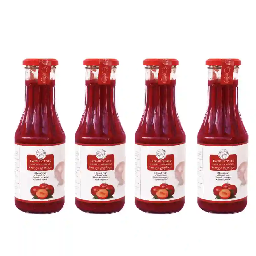 4x Tkemali červené – 370 ml.